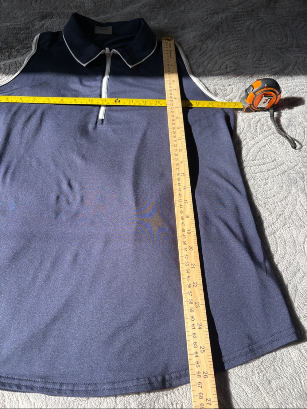 Jofit Women's Navy Sleeveless Racerback Golf Shirt; Sz: XL; EUC!! - Picture 7 of 10